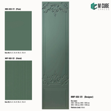 Sandora decorative, plain and fluted HDHMR wall panels MWP-USX-121, 6 mm panels for living room feature walls, TV walls and bedroom interiors | M Cube Spaces, Bangalore, India