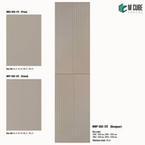 Sandora decorative, plain and fluted 6 mm HDHMR wall panels MWP-USX-122 for living room feature walls, TV wall cladding and bedroom interiors | M Cube Spaces, Bangalore, India