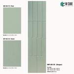 Sandora decorative, plain and fluted 6 mm HDHMR wall panels MWP-USX-125 for living room feature walls, TV wall cladding and bedroom interiors | M Cube Spaces, Bangalore, India