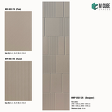 Sandora decorative, plain and fluted 6 mm HDHMR wall panels MWP-USX-126 for living room feature walls, TV wall cladding and bedroom interiors | M Cube Spaces, Bangalore, India