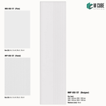 Sandora decorative, plain and fluted 6 mm HDHMR wall panels MWP-USX-127 for living room feature walls, TV wall cladding and bedroom interiors | M Cube Spaces, Bangalore, India