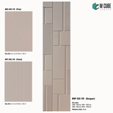 Sandora decorative, plain and fluted 6 mm HDHMR wall panels MWP-USX-129 for living room feature walls, TV wall cladding and bedroom interiors | M Cube Spaces, Bangalore, India