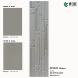 Sandora decorative, plain and fluted 6 mm HDHMR wall panels MWP-USX-131 for living room feature walls, TV wall cladding and bedroom interiors | M Cube Spaces, Bangalore, India