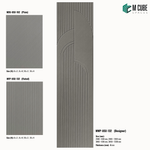 Sandora decorative, plain and fluted 6 mm HDHMR wall panels MWP-USX-132 for living room feature walls, TV wall cladding and bedroom interiors | M Cube Spaces, Bangalore, India