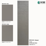 Sandora decorative, plain and fluted 6 mm HDHMR wall panels MWP-USX-134 for living room feature walls, TV wall cladding and bedroom interiors | M Cube Spaces, Bangalore, India