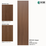 Sandora decorative, plain and fluted 6 mm HDHMR wall panels MWP-USX-135 for living room feature walls, TV wall cladding and bedroom interiors | M Cube Spaces, Bangalore, India