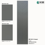 Sandora decorative, plain and fluted 6 mm HDHMR wall panels MWP-USX-138 for living room feature walls, TV wall cladding and bedroom interiors | M Cube Spaces, Bangalore, India