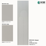 Sandora decorative, plain and fluted 6 mm HDHMR wall panels MWP-USX-140 for living room feature walls, TV wall cladding and bedroom interiors | M Cube Spaces, Bangalore, India