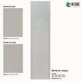 Sandora decorative, plain and fluted 6 mm HDHMR wall panels MWP-USX-140 for living room feature walls, TV wall cladding and bedroom interiors | M Cube Spaces, Bangalore, India