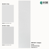 Sandora decorative, plain and fluted 6 mm HDHMR wall panels MWP-USX-141 for living room feature walls, TV wall cladding and bedroom interiors | M Cube Spaces, Bangalore, India