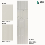 Sandora Decorative, Plain & Fluted Wall Panel Combination | MWP-USX-128
