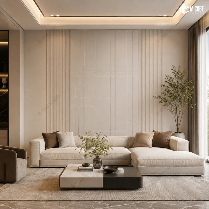 Sandora Decorative, Plain & Fluted Wall Panel Combination | MWP-USX-144 inspiration