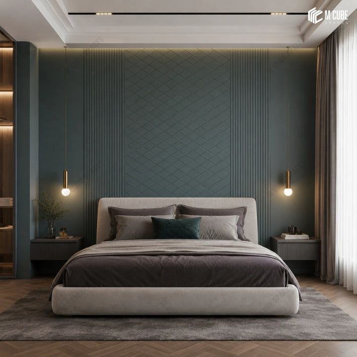 Sandora Decorative, Plain & Fluted Wall Panel Combination | MWP-USX-145 inspiration