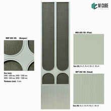 Sephora Designer, Plain & Fluted HDHMR Wall Panel Combination – 8 mm | MWP-USX-105