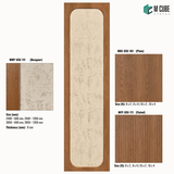 Sephora designer, plain and fluted 8 mm HDHMR wall panel combination MWP-USX-111 for living room feature walls, TV units and bedroom interior wall cladding | M Cube Spaces, Bangalore, India