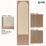 Sephora designer, plain and fluted 8 mm HDHMR wall panel combination MWP-USX-113 for living room feature walls, TV units and bedroom interior wall cladding | M Cube Spaces, Bangalore, India