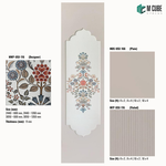 Sephora designer, plain and fluted 8 mm HDHMR wall panel combination MWP-USX-116 for living room feature walls, TV units and bedroom interior wall cladding | M Cube Spaces, Bangalore, India