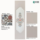 Sephora designer, plain and fluted 8 mm HDHMR wall panel combination MWP-USX-116 for living room feature walls, TV units and bedroom interior wall cladding | M Cube Spaces, Bangalore, India