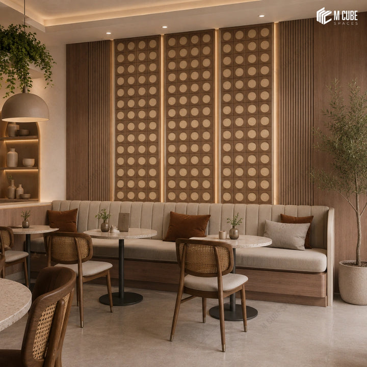 Sephora Designer, Plain & Fluted HDHMR Wall Panel Combination – 8 mm | MWP-USX-117 inspiration