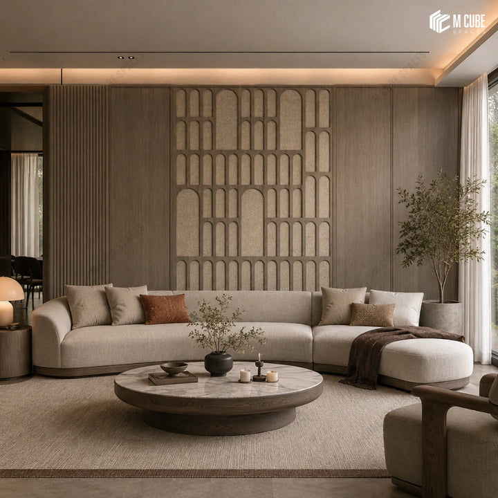Sephora Designer, Plain & Fluted HDHMR Wall Panel Combination – 8 mm | MWP-USX-103 inspiration
