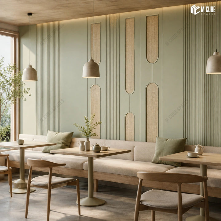 Sephora Designer, Plain & Fluted HDHMR Wall Panel Combination – 8 mm | MWP-USX-106 inspiration