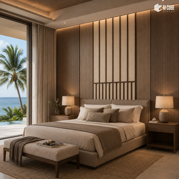 Sephora Designer, Plain & Fluted HDHMR Wall Panel Combination – 8 mm | MWP-USX-108 inspiration