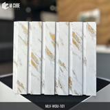 Marble & Stone Louver Panel – Straw Series – 8 ft x 4.5 in | MLV-WOU-101