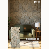 PU Stone Wall Panel – TerraRock Multicolor – 4 ft x 2 ft | 35mm