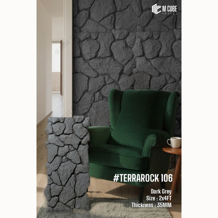 PU Stone Wall Panel – TerraRock – 4 ft x 2 ft | 35mm