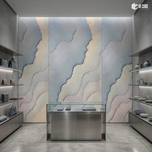 Abstract Textura Decorative Wall Panels for Luxury Retail and Boutique Interiors