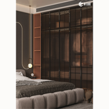 Fluted Acrylic Sheet – Translucent Bronze Tinted 3 - Concave Panel – 8 ft x 4 ft – 4mm