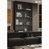 Fluted Acrylic Sheet – Translucent Grey Tinted 2 - Thick Ribbed Panel – 8 ft x 4 ft – 4mm