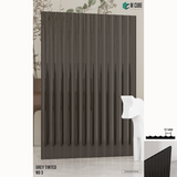 Fluted Acrylic Sheet – Translucent Grey Tinted 3 - Concave Panel – 8 ft x 4 ft – 4mm