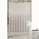 Fluted Acrylic Sheet – Translucent Clear Fluted 3 - Concave Panel – 8 ft x 4 ft – 4mm