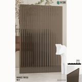 Fluted Acrylic Sheet – Translucent Bronze Tinted 2 - Thick Ribbed Panel – 8 ft x 4 ft – 4mm