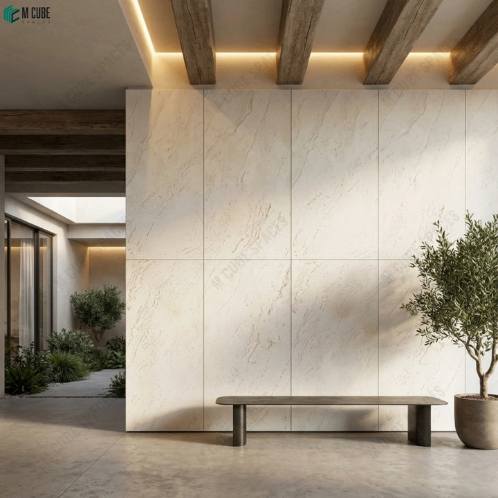 Opaque Stone Veneer - Travertino Beyaz Marble inspiration