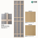 Trivara Designer, Plain & Fluted HDHMR Wall Panel Combination – 8 mm | MWP-USX-101