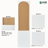 Trivara Designer, Plain & Fluted HDHMR Wall Panel Combination – 8 mm | MWP-USX-107