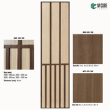 Trivara Designer, Plain & Fluted HDHMR Wall Panel Combination – 8 mm | MWP-USX-108
