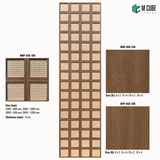 Trivara Designer, Plain & Fluted HDHMR Wall Panel Combination – 8 mm | MWP-USX-109