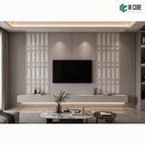 Trivara Designer, Plain & Fluted HDHMR Wall Panel Combination – 8 mm | MWP-USX-112
