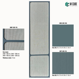 Trivara Designer, Plain & Fluted HDHMR Wall Panel Combination – 8 mm | MWP-USX-115