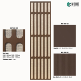 Trivara Designer, Plain & Fluted HDHMR Wall Panel Combination – 8 mm | MWP-USX-102