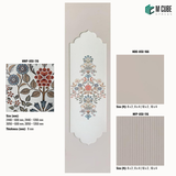 Trivara Designer, Plain & Fluted HDHMR Wall Panel Combination – 8 mm | MWP-USX-116