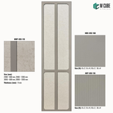 Trivara Designer, Plain & Fluted HDHMR Wall Panel Combination – 8 mm | MWP-USX-118