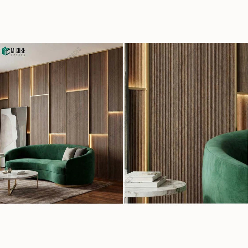 Seamless Venezia Veneer Wall Featured in Luxury Living Room