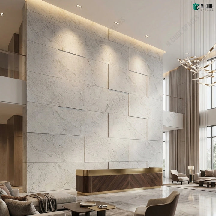 Opaque Stone Veneer - Verde Chiara Marble inspiration