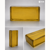 Yellow Solid Glass Brick – Pure Color | 200 x 100 x 50 mm