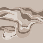 Sandstone Waves (Beige) Abstract wallpaper for living room & bedroom interiors | MWA-LWZ-369