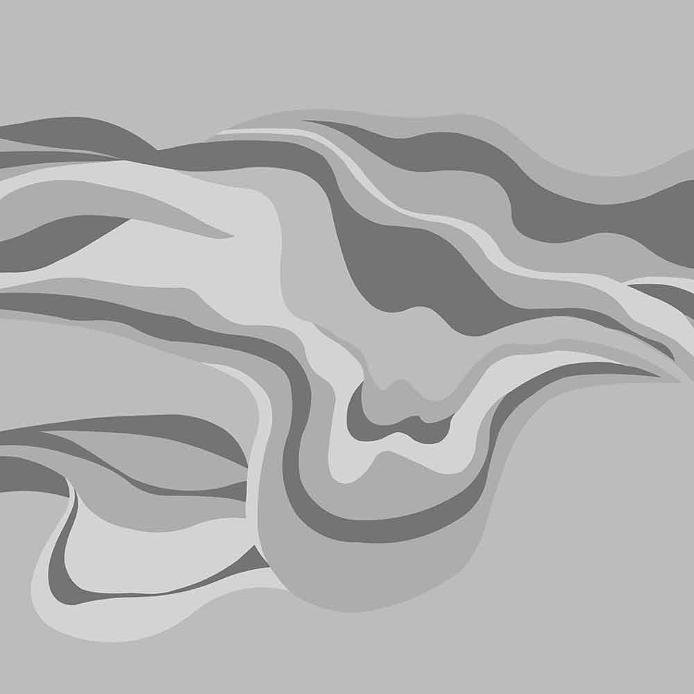 Sandstone Waves (Grey) Abstract wallpaper for living room & bedroom interiors | MWA-LWZ-367